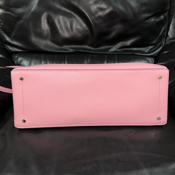 🔥🔥🔥Kate Spade Eva Breeze Pink Leather Medium Satchel Handbag - Picture 8 of 11